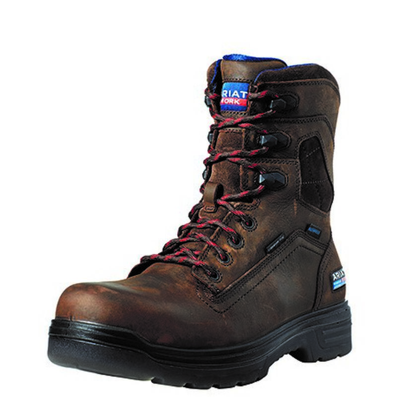 Botas De Trabajo Ariat Turbo 8 Usa Assembled Waterproof Carbon Toe Marrones Hombre - Chile 437-LUVSO